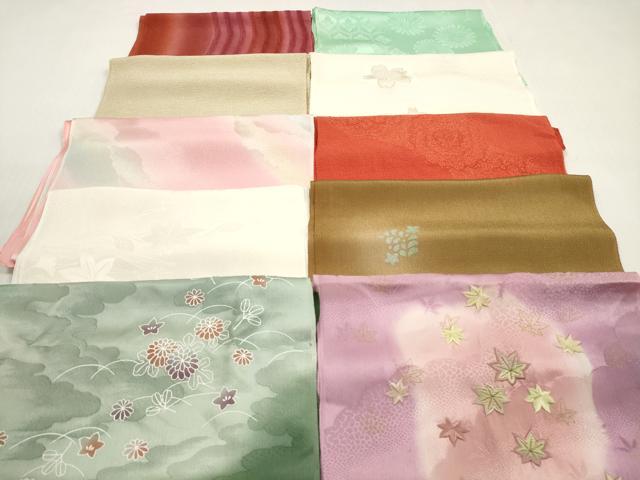 平和屋着物★和装小物　帯揚げ10枚セット　丹後ちりめん　正絹　逸品　DABG1245xg