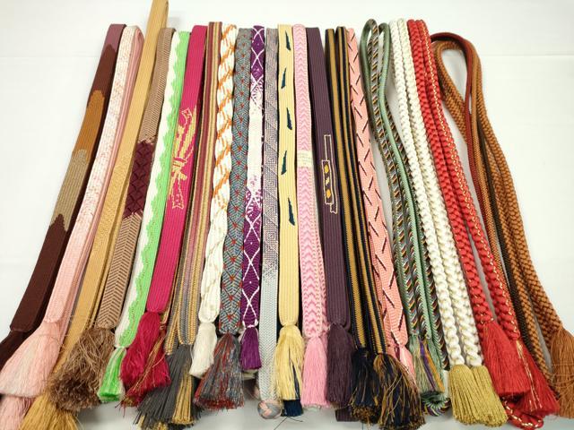 Other - 平和屋着物●和装小物　帯締め20本セット　高麗組　貝の口組　唐組　笹浪組　奈良組　礼装用　金糸　長尺あり　未使用多数　逸品CABH2052ju