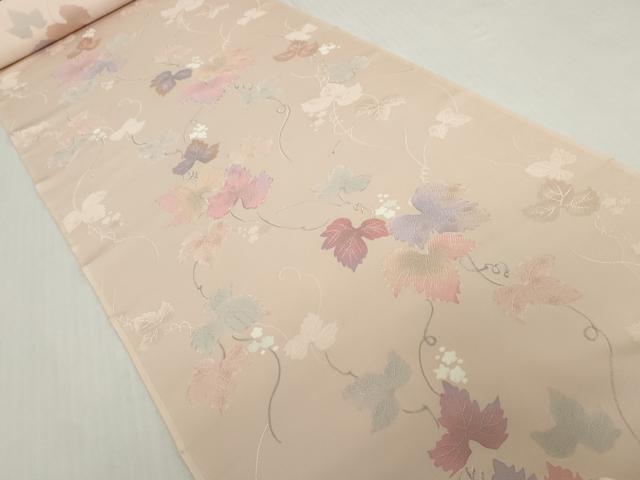 平和屋の平和屋着物●小紋　反物　着尺　地紋起こし　蔦の葉文　逸品　未使用　DABH2763zzz｜アングル2