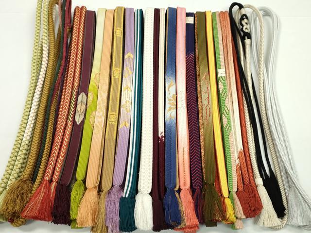 Other - 平和屋着物●和装小物　帯締め20本セット　高麗組　冠組　畝打組　笹浪組　奈良組　礼装用　金糸　未使用あり　逸品　CABH2013ju