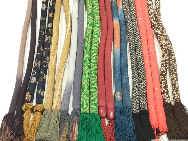 平和屋着物●和装小物 上質な帯締め10本セット 丸ぐけ 金糸 金銀彩 暈し染め あわじ...