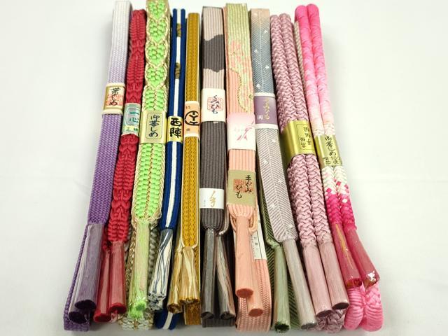 Other - 平和屋着物●和装小物　帯締め10本セット　高麗組　笹浪組　鴨川組　西陣　金銀糸　逸品　未使用　CABF7538ju