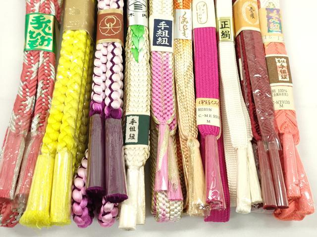 平和屋の平和屋着物●和装小物　帯締め10本セット　高麗組　唐組　丸組　礼装用　伊賀手組み紐　振袖用　金銀糸　逸品　未使用　CABF7545ju｜アングル3