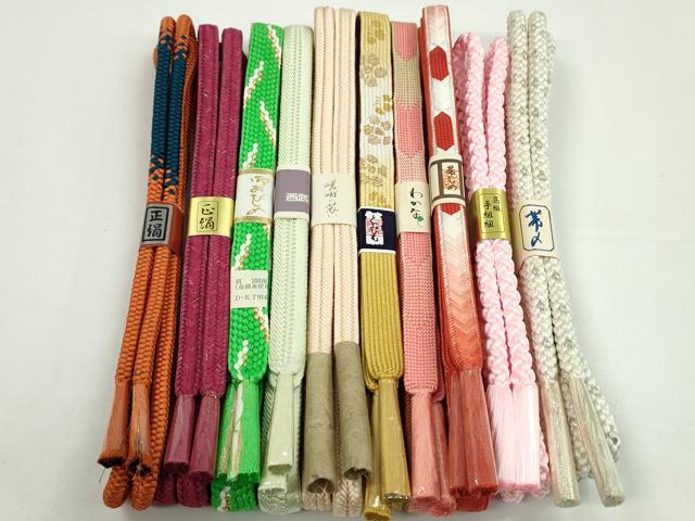平和屋着物●和装小物帯締め10本セ...