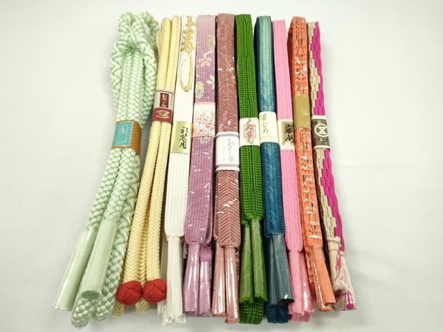 Other - 平和屋着物●和装小物　帯締め10本セット　高麗組　笹浪組　礼装用　そごう扱い　金糸　逸品　未使用　CABF7559ju