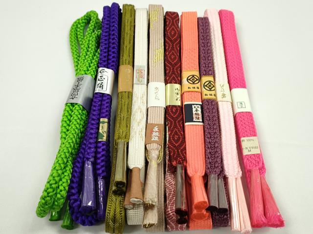 Other - 平和屋着物●和装小物　帯締め10本セット　高麗組　唐組　丸組　礼装用　松坂屋扱い　金糸　逸品　未使用　CABF7566ju