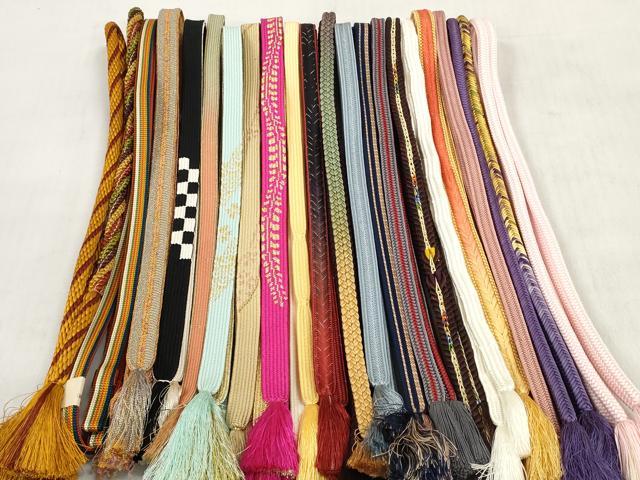 平和屋着物●和装小物　帯締め20本セット　高麗組　奈良組　大和組　冠組　金糸　逸品　DABD8299zzz