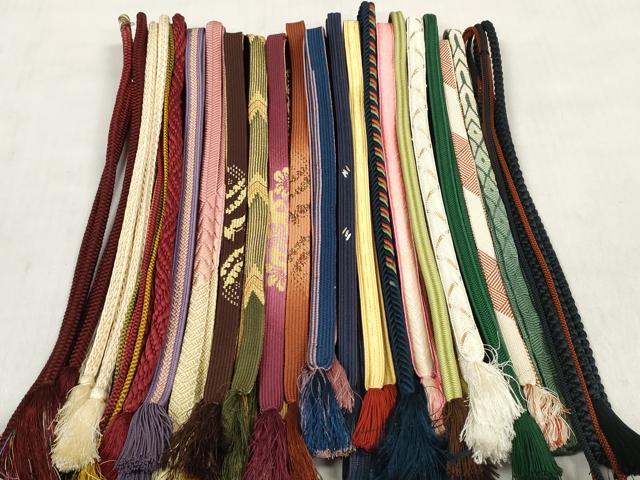平和屋着物●和装小物　帯締め20本セット　高麗組　観世組　唐組　冠組　大和組　金糸　逸品　DABD8312zzz
