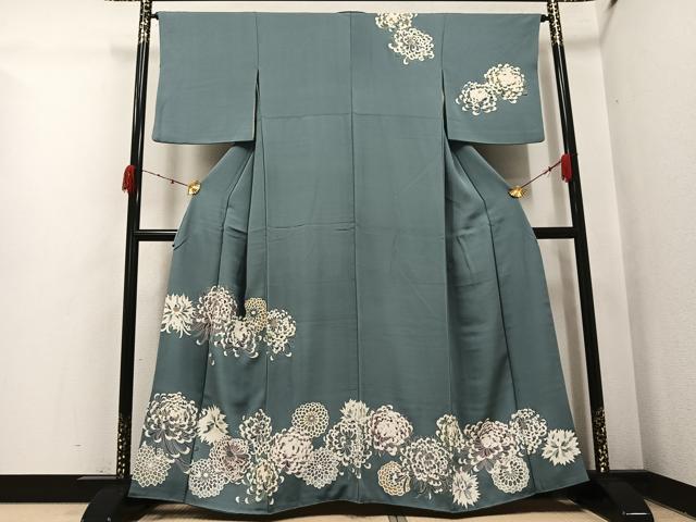 平和屋着物●訪問着　友禅　花尽くし　正絹　逸品　AABI4835ph