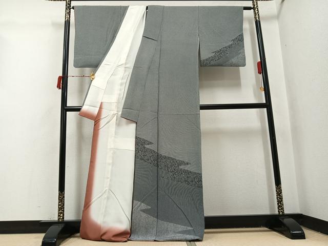 平和屋の平和屋着物●江戸小紋　訪問着　作家物　染秀　寄せ小紋柄　正絹　逸品　AABI4853ph｜アングル2