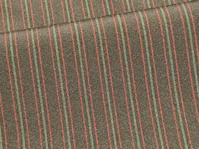 Rakuten - 平和屋着物■上質な小紋 縞 正絹 逸品 CABH0836ou
