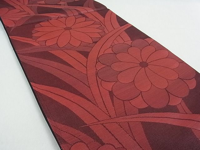 平和屋着物■六通柄袋帯　菊　逸品　ox2292