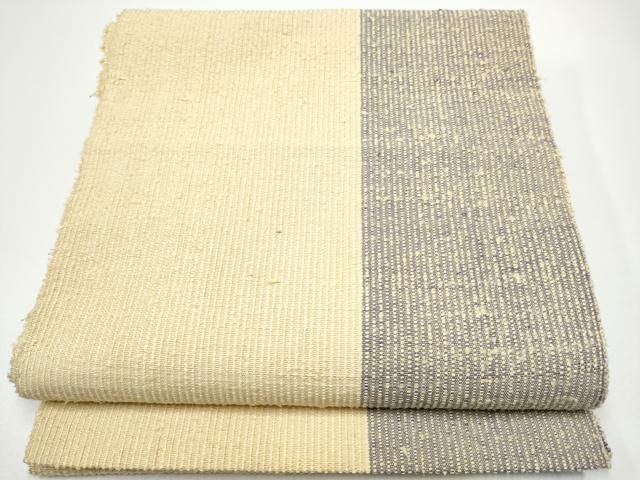 平和屋着物●八寸名古屋帯　紬地　霞文　正絹　逸品　CABG6099hy