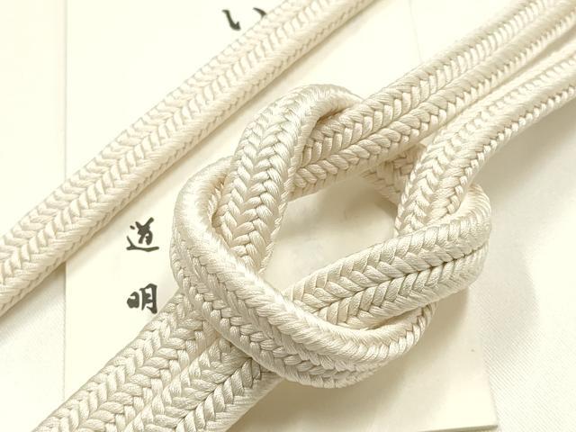 平和屋着物●極上　有職組紐道明　帯締め　冠組　練色　宮内庁御用　国立博物館御用...