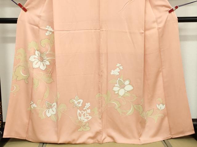 平和屋の平和屋着物■訪問着 駒刺繍 更紗花唐草文 銀彩 正絹 逸品 DABF9874cd｜アングル3