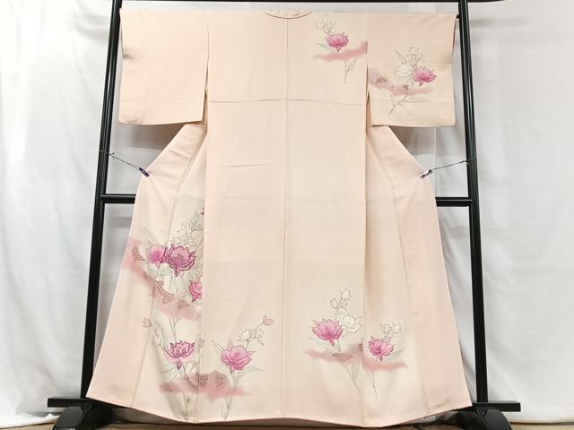 平和屋着物■訪問着 刺繍 枝花文 暈し染め 金彩 正絹 逸品 CABH4062xe