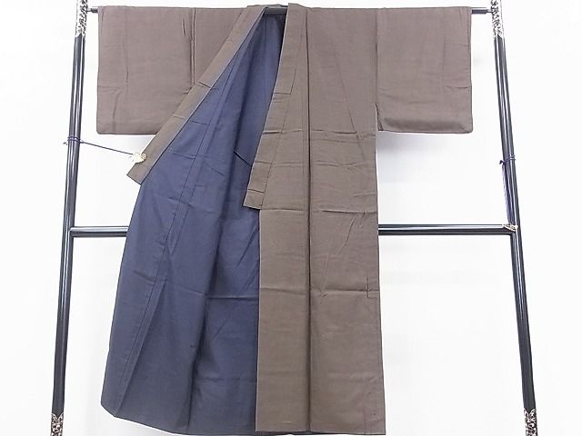 平和屋着物■男性　紬　亀甲柄　逸品　fe5042