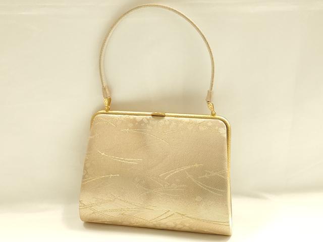 平和屋着物▼和装小物 和装バッグ ハンドバッグ 松葉 引箔 逸品 AABI8725ay