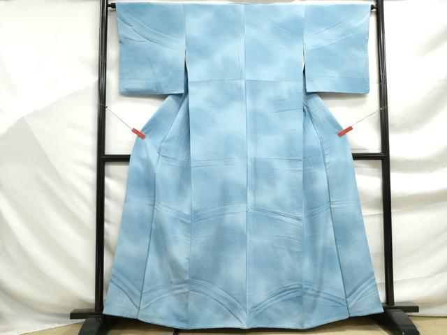 平和屋着物■上質な小紋 霞文 暈し染め 正絹 逸品 DABF9296qa