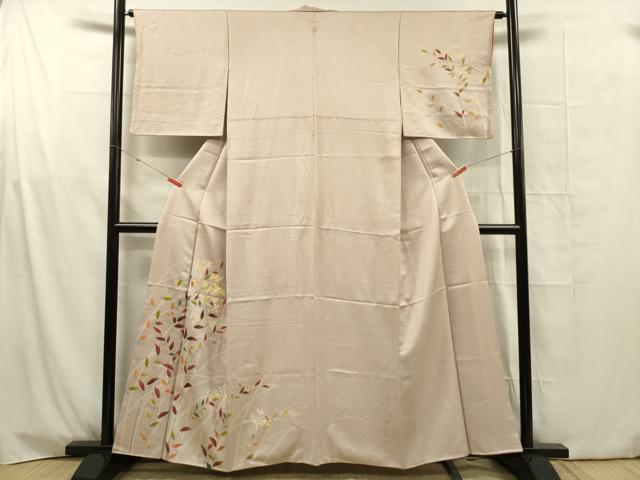 平和屋着物■訪問着 刺繍 枝花文 正絹 逸品 DABG1715ya