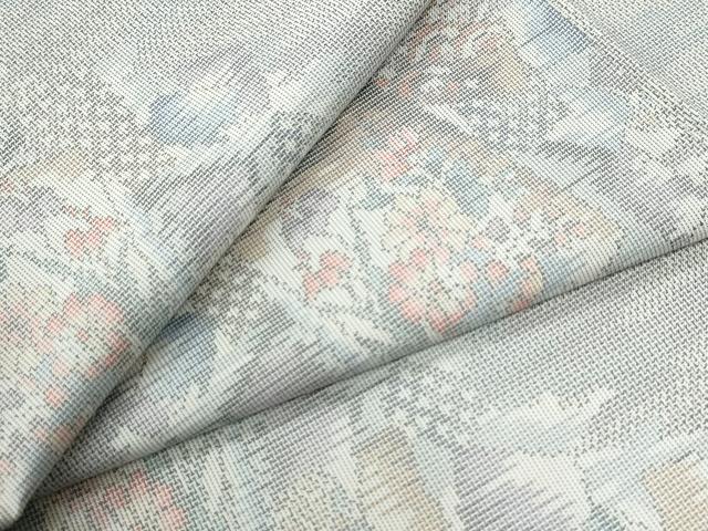 Rakuten - 平和屋着物●本場大島紬　白大島　9マルキ　色紙吉祥花文　正絹　逸品　未使用　CABG0769yc