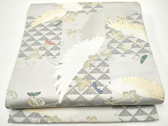 Rakuten - 平和屋着物●六通柄袋帯　唐織　枝菊文　金糸　正絹　逸品　CABH5058hy