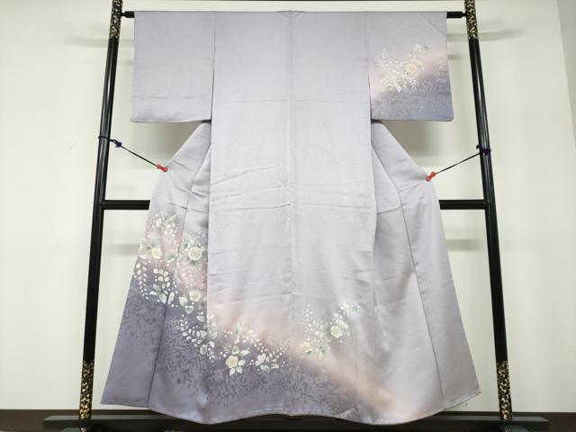 平和屋着物●訪問着　辻が花　暈し染め　金彩　正絹　逸品　DABD9933ud