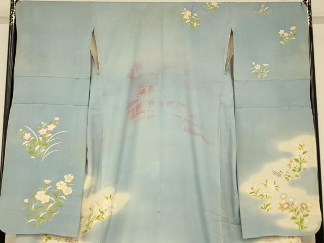 平和屋の平和屋本店●夏物 お引きずり・お引き摺り・引き振袖 和装 結婚式 舞妓 芸妓 芸者 衣装 手描き 草花雲取り文 絽 暈し染め 逸品 AABJ2806fw｜アングル3
