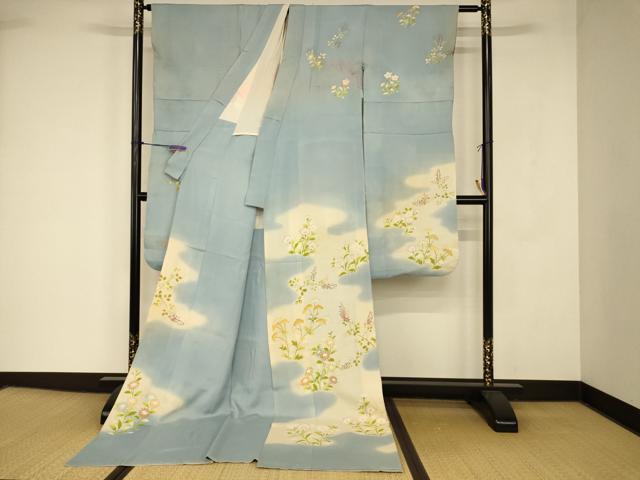 平和屋の平和屋本店●夏物 お引きずり・お引き摺り・引き振袖 和装 結婚式 舞妓 芸妓 芸者 衣装 手描き 草花雲取り文 絽 暈し染め 逸品 AABJ2806fw｜アングル2