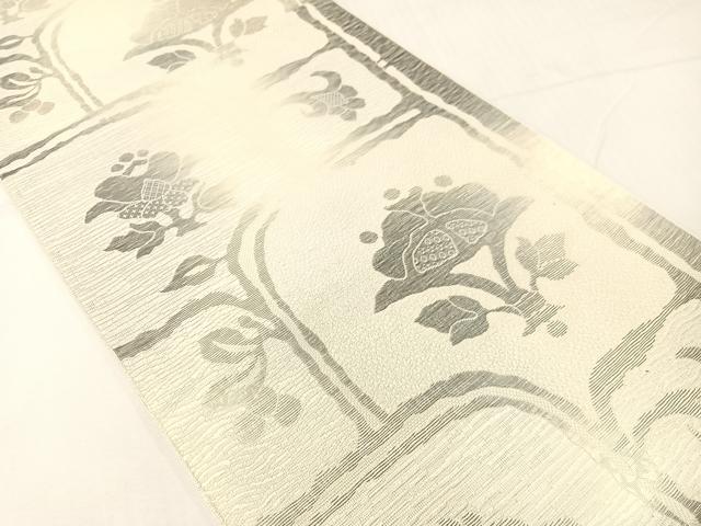 平和屋の平和屋着物●本場筑前博多織　八寸名古屋帯　更紗吉祥文　正絹　逸品　CABH4497vp｜アングル2