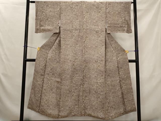 Rakuten - 平和屋着物■上質な小紋　風景花文　正絹　逸品　AABJ5124st