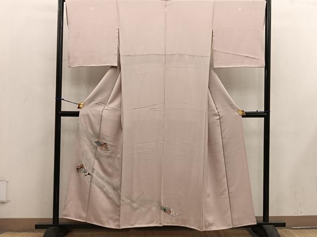 平和屋着物■豪華色留袖 人物文 寿光織 銀糸 正絹 逸品 BAAX5615mz