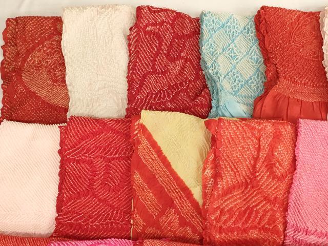 平和屋着物[]七五三　女の子　和装小物　帯揚げ25枚セット　総絞り　中抜き絞り　...