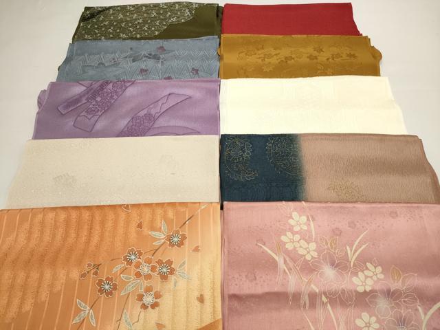 平和屋着物★和装小物 帯揚げ10枚セット 丹後ちりめん 正絹 逸品 DABI0040xg