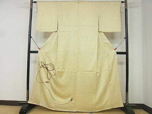 平和屋着物■色留訪問着 刺繍 杢目絞り 結び紐文 逸品 DAAA1945du 平和屋着物■色留訪問着 刺繍 杢目絞り 結び紐文 逸品 DAAA1945du