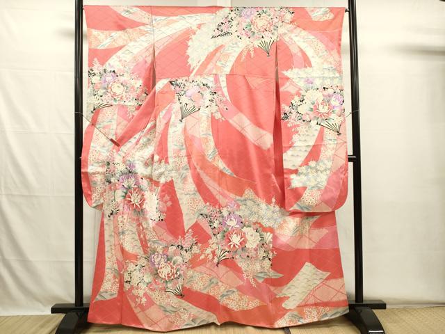 平和屋着物■豪華振袖 駒刺繍 花熨斗文 牡丹 銀彩 正絹 逸品 DABH5704ya