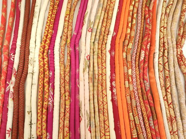 平和屋着物[]七五三　女の子　和装小物　帯締め20本セット　アンティーク　丸ぐけ　刺繍　金銀糸　逸品　AABK9113ja