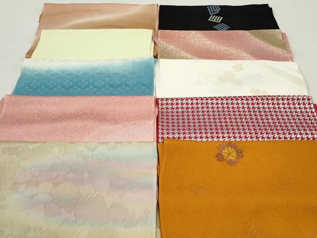 平和屋着物★和装小物　帯揚げ10枚セット　正絹　逸品　DABI0081xg