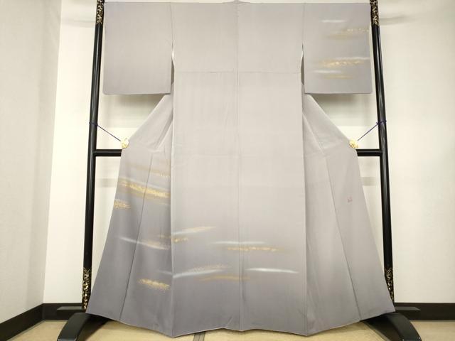 平和屋着物●人間国宝　福田喜重　刺繍　訪問着　箔散らし文様　暈し染め　金彩　ゑり善扱い　正絹　逸品　AABK3145ck