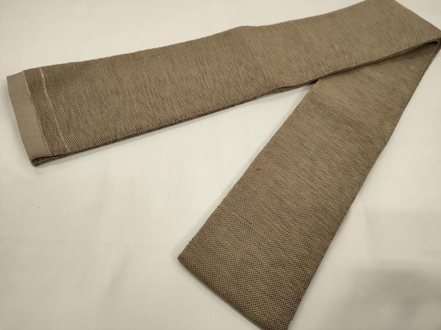 平和屋着物●男性　本場筑前博多織　角帯　霞文　正絹　逸品　CABF0253ak