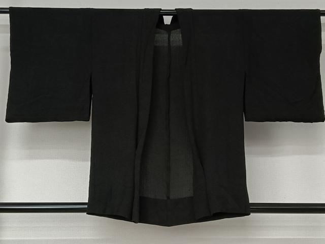 平和屋着物▽羽織　スリーシーズン　春夏秋　塵除け　暗黒色　正絹　逸品　AABJ1627jh heiwaya-11222396 平和屋 パッケージ画像