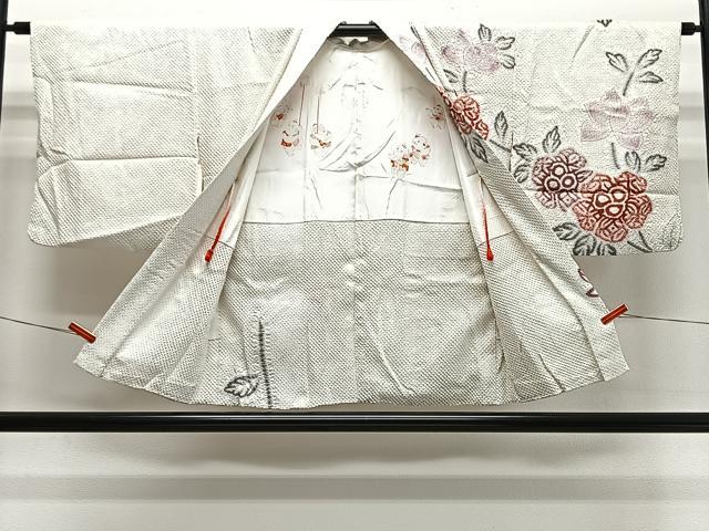平和屋の平和屋着物∞羽織　総絞り　枝花文　正絹　逸品　CABH3285ua｜アングル3