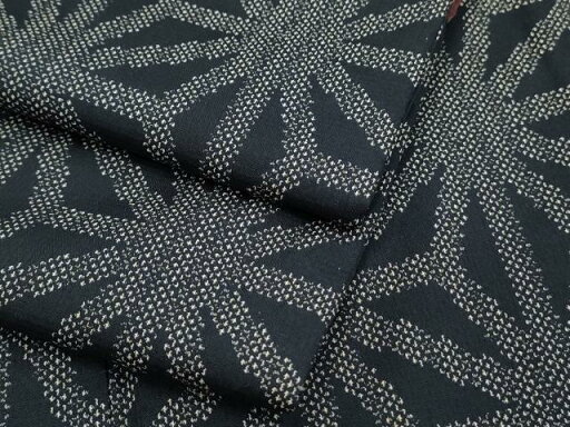 平和屋着物■上質な紬 麻の葉文様 正絹 逸品 CAAS0114th 平和屋着物■上質な紬 麻の葉文様 正絹 逸品 CAAS0114th