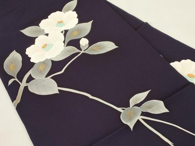 平和屋の平和屋着物●塩瀬　九寸名古屋帯　手描き　草花文　金彩　正絹　逸品　CABF6388dy｜アングル2