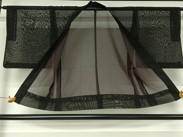 平和屋着物▽羽織　スリーシーズン　春夏秋　塵除け　黒地　正絹　逸品　AABJ3455jh heiwaya-11226644 平和屋 サンプル画像2
