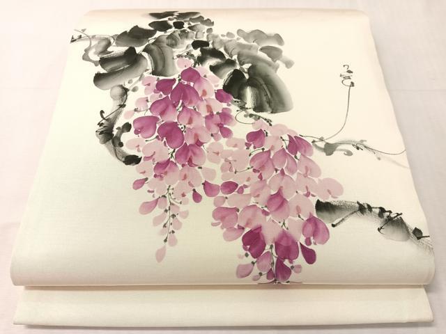 楽天市場】名古屋帯 正絹 藤の通販