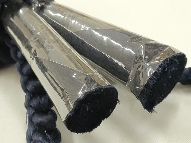 平和屋の平和屋着物▼男性 和装小物 羽織紐まとめて3点 平組・丸組 紺・茶・青色系 切り房・撚り房 逸品 AABJ9519ay｜アングル3