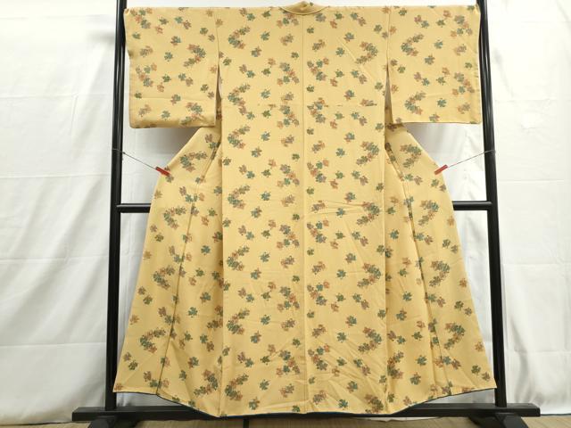 平和屋の平和屋着物■上質な小紋 手描き 人物文 童 正絹 逸品 DABH8744qa｜アングル2