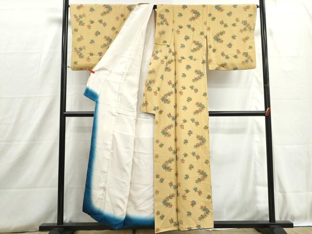 平和屋の平和屋着物■上質な小紋 手描き 人物文 童 正絹 逸品 DABH8744qa｜アングル3
