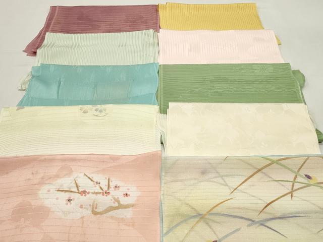 平和屋着物＊夏物　和装小物　帯揚げ10枚セット　正絹　逸品　DABI0275xg
